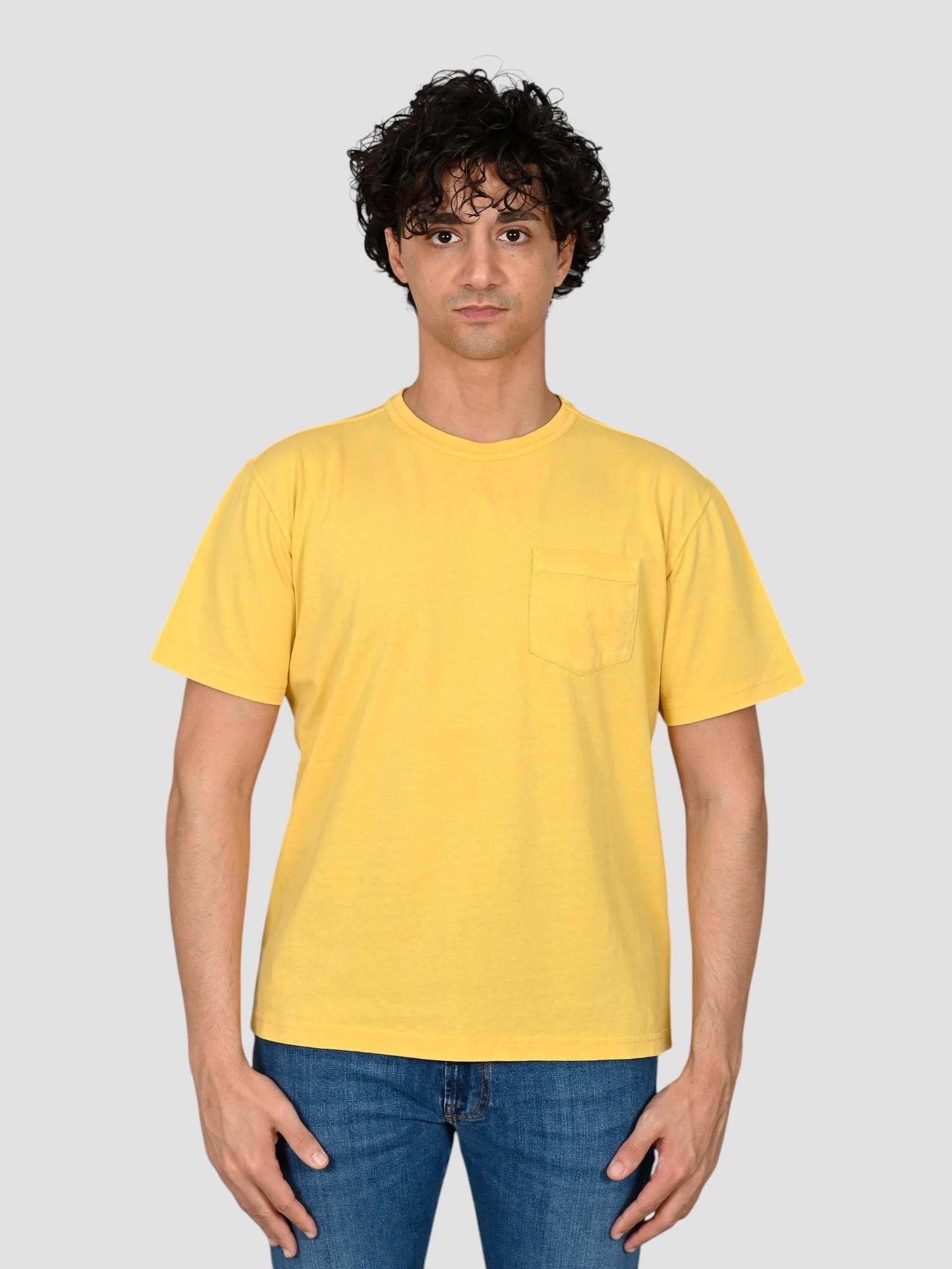 T-shirt light yellow NEWPORT POCKET NEWPORT 704 LIGHT YELLOW CHESAPEAKE'S
