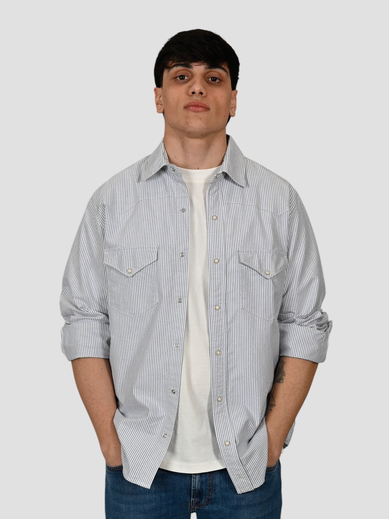 Camicia striped WESTERN OXFORD flagstaff WESTERN OXFORD STRIPED MILITARY CHESAPEAKE'S 