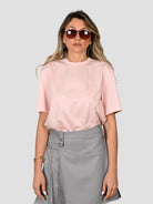 T-shirt rosè T075 T028 tencel blend T075-T028 ROSE ISABELLE BLANCHE PARIS 