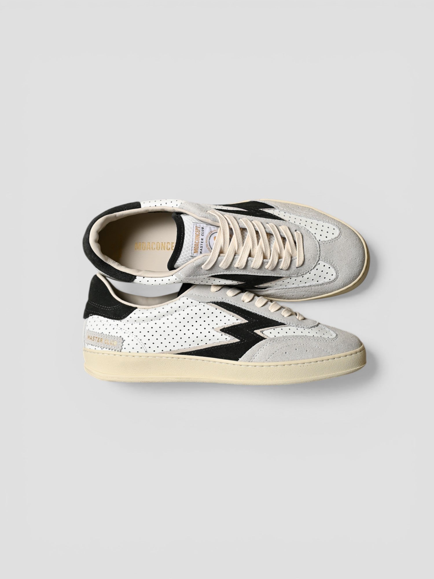 Sneakers CLUB WHITE PIERCED leather MG580MCO1 WHITE MOACONCEPT 