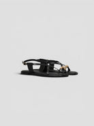 Sandalo cuoio 8176 TAN incrocio 8176 BLACK CORRIDONI MILANO 