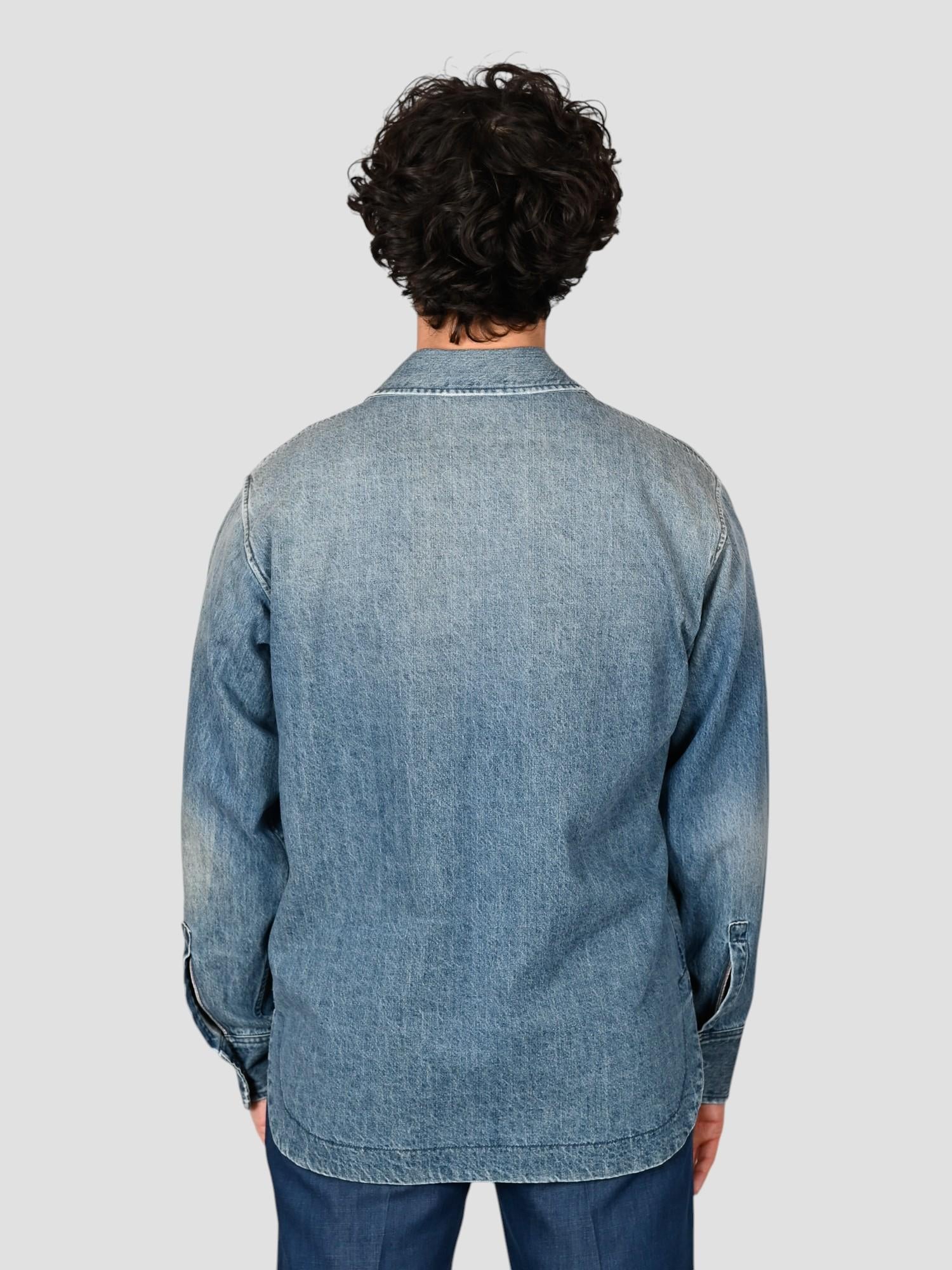 Giubbino denim SRZAMT0UZ1 overshirt SRZAMT0 UZ1 TINTORIA MATTEI 