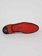 Moccasino uomo moro con nappine 1856VELOUR 2287 MORO CORVARI 