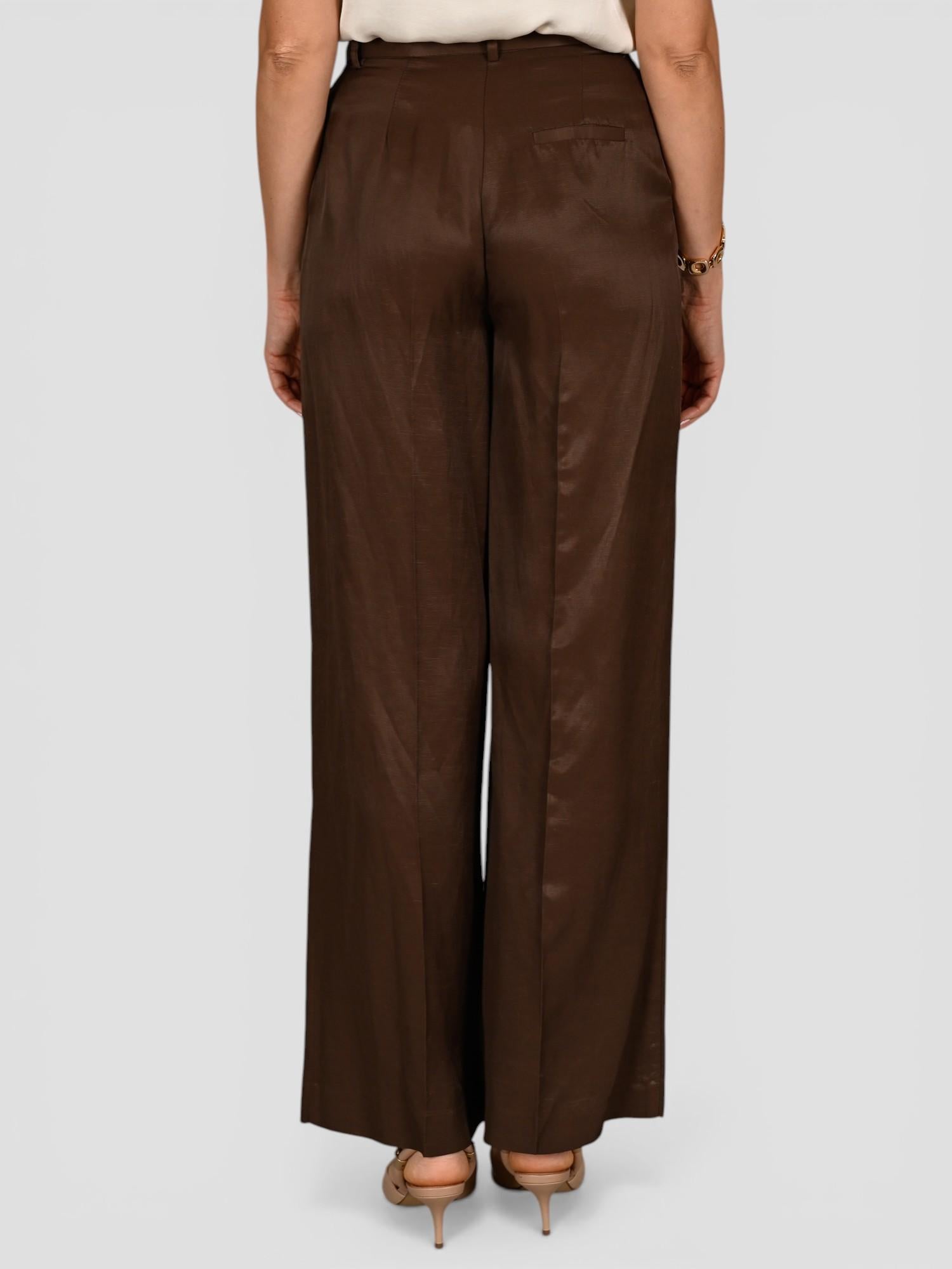 Pantalone palazzo AN21885 cioccolato AN21885 CIOCCOLATO ANITIE' 