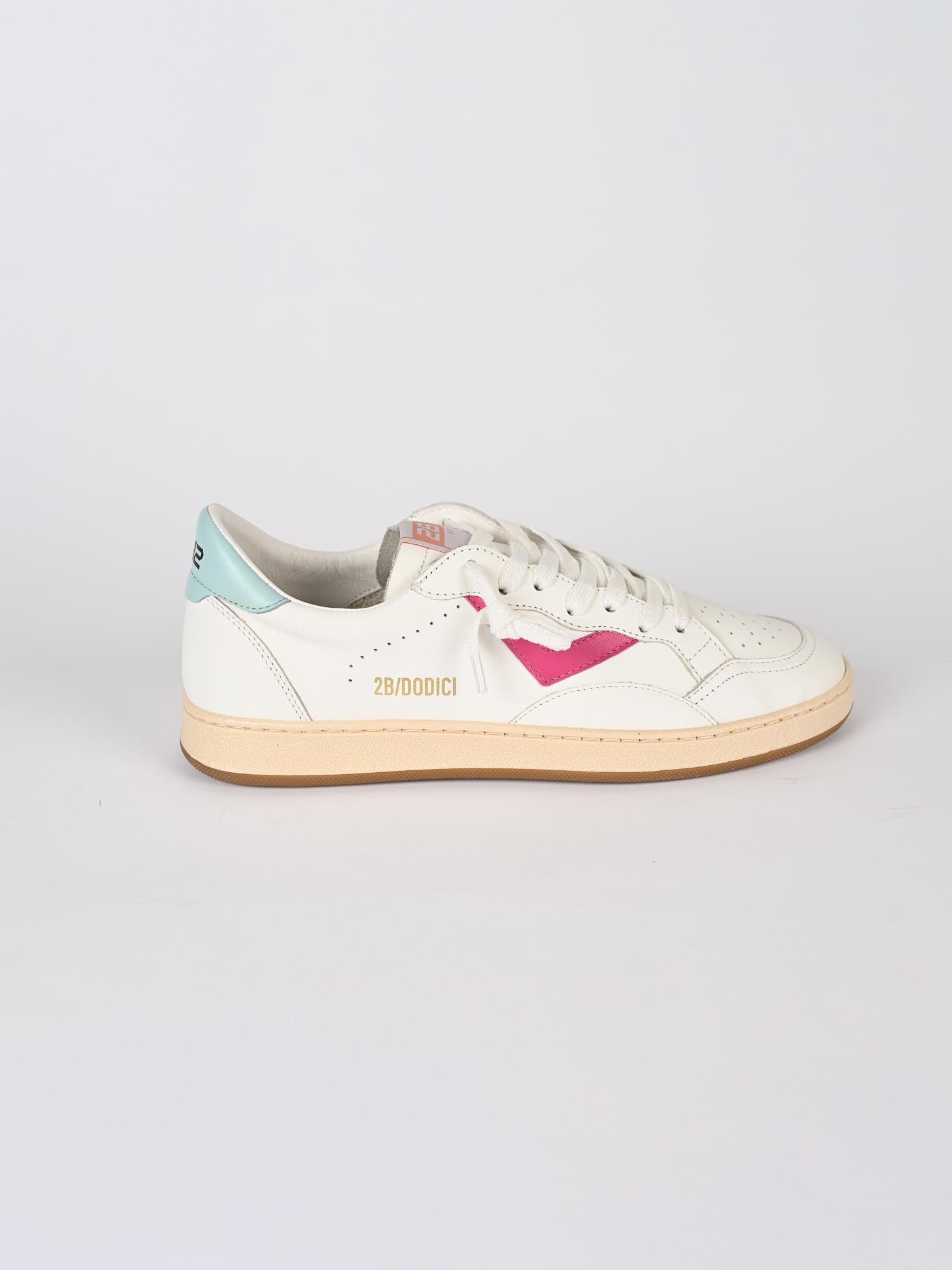 Sneakers donna JUNIOR PLAY bianca JRPLAY 127 FUXIA 2B12 