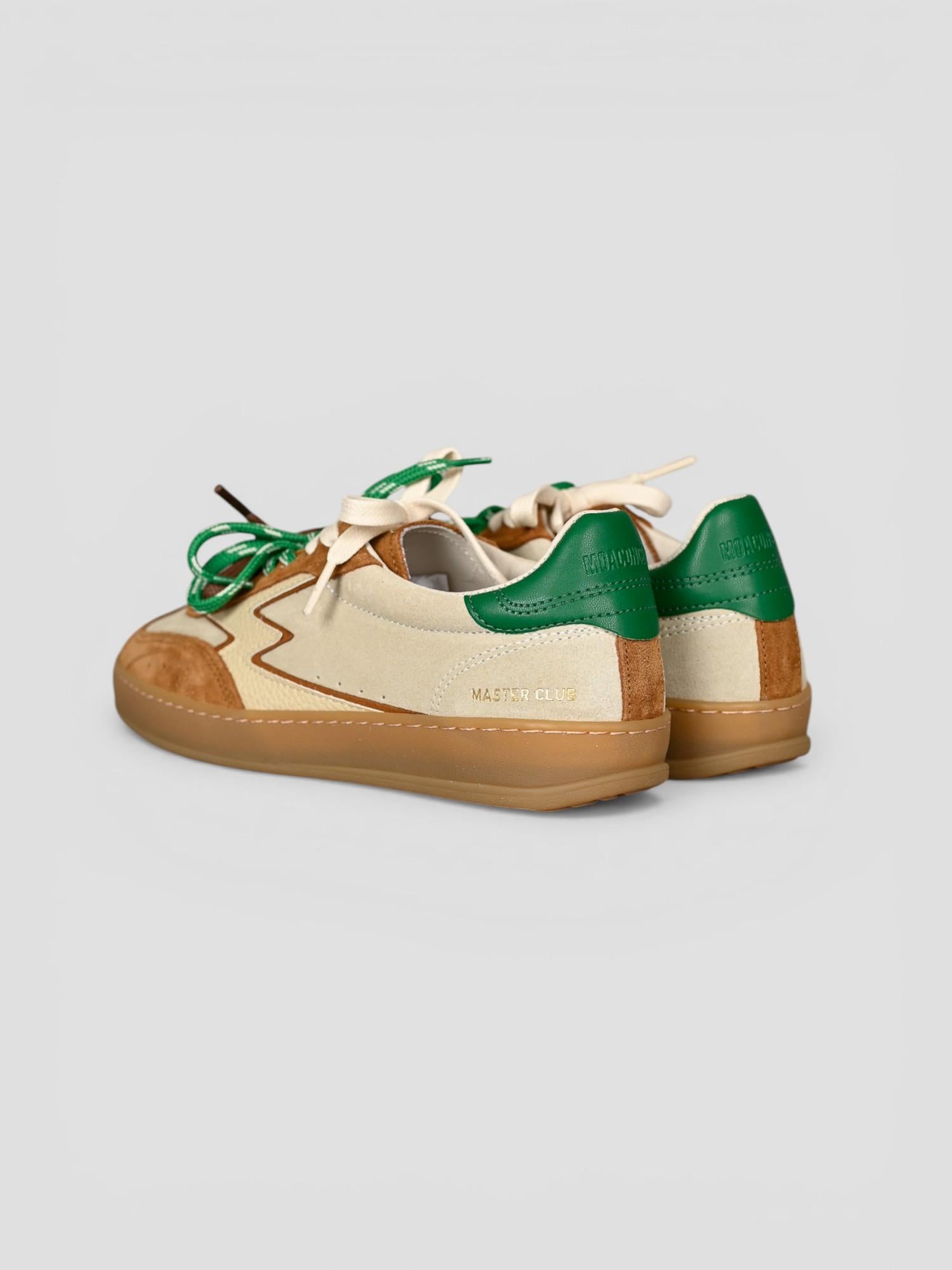 Sneakers CLUB PATCHWORK sand and cognac CL264 PATCHWORK MOACONCEPT 