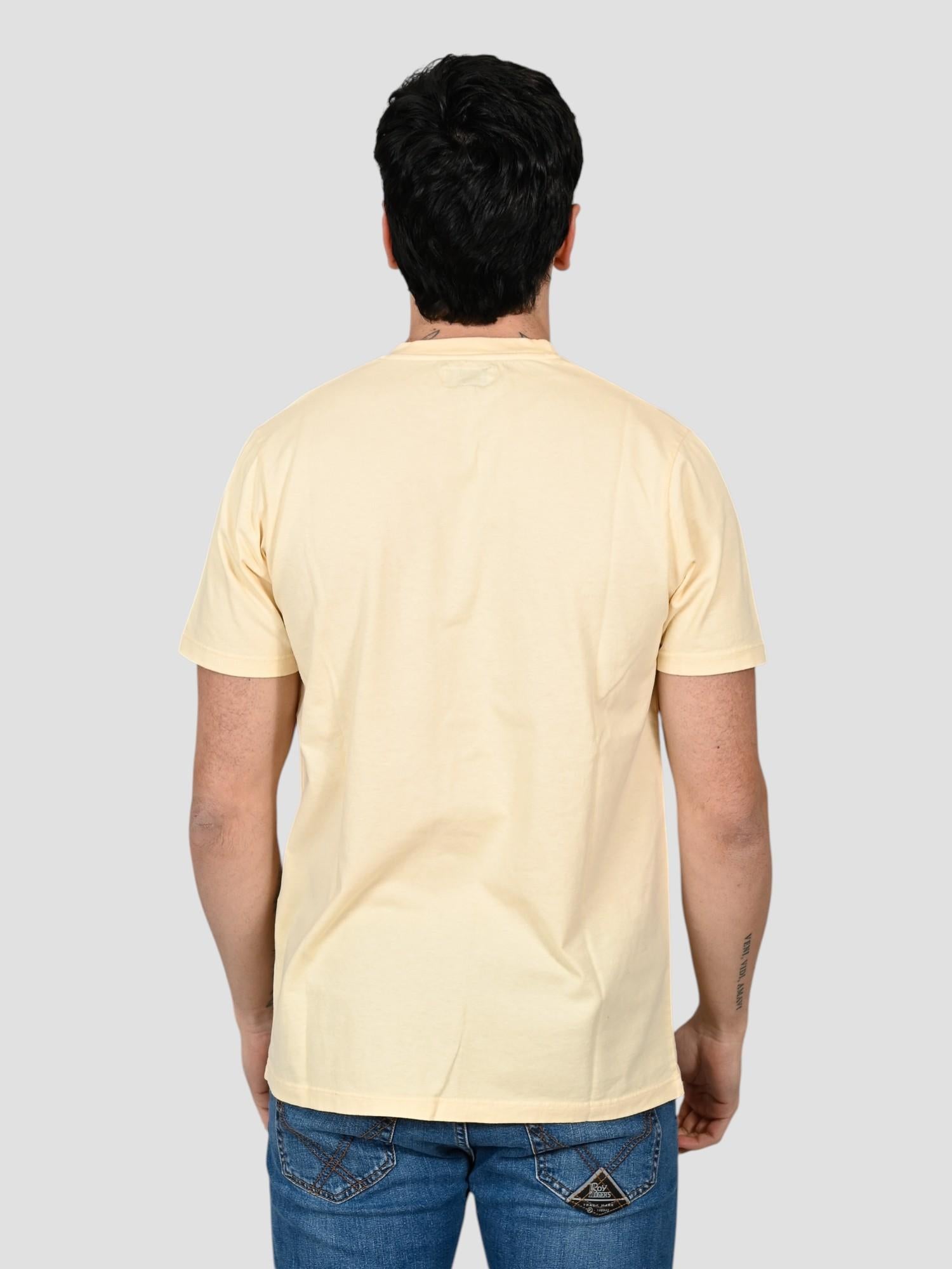 T-shirt light yellow POCKET MAN POCKET MAN LIGHT YELLOW ROY ROGER'S 