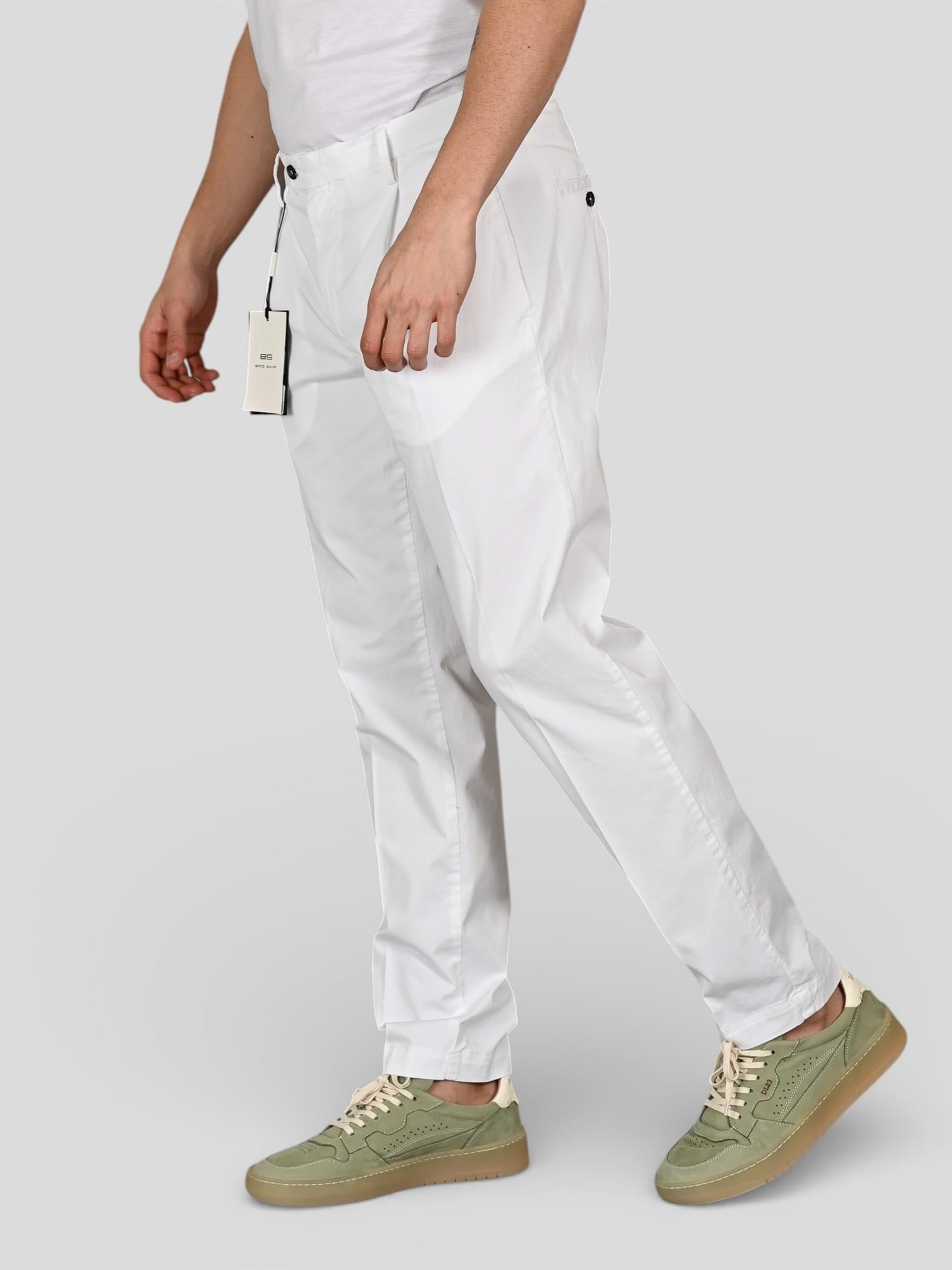 Pantalone bianco CHICAGO 8135 pence CHICAGO 8135 BIANCO BRO-SHIP 