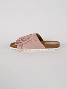 Ciabatta frange MAITE PASTEL suede cipria MAITE PASTEL CIPRIA LAGOA 