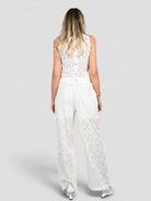 Casacca top WW31501 bianco pizzo sangallo WW31501 BIANCO WHITE WISE 