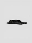 Mule pelle 8557 BLACK intrecciato 8557 BLACK CORRIDONI MILANO 