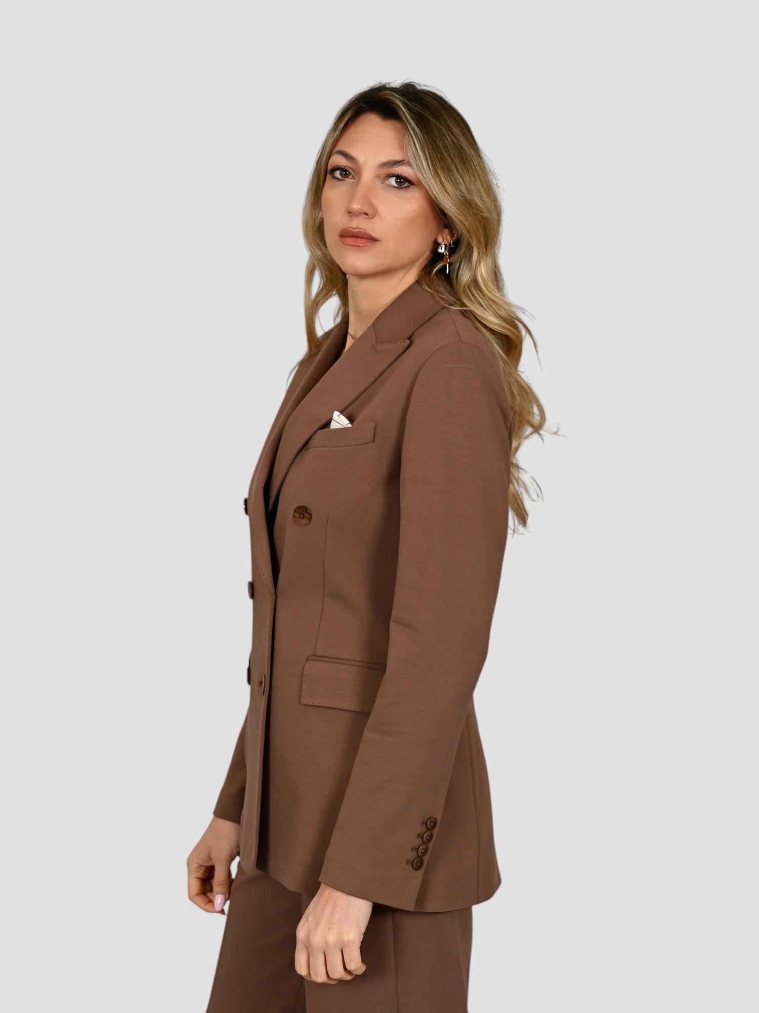 Giacca caffè FD3820 doppio petto FD3820 CAFFÈ CIRCOLO 1901 