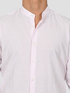Camicia coreana ZF24 8158 rigata rosa ZF248158 002 MARCUS 