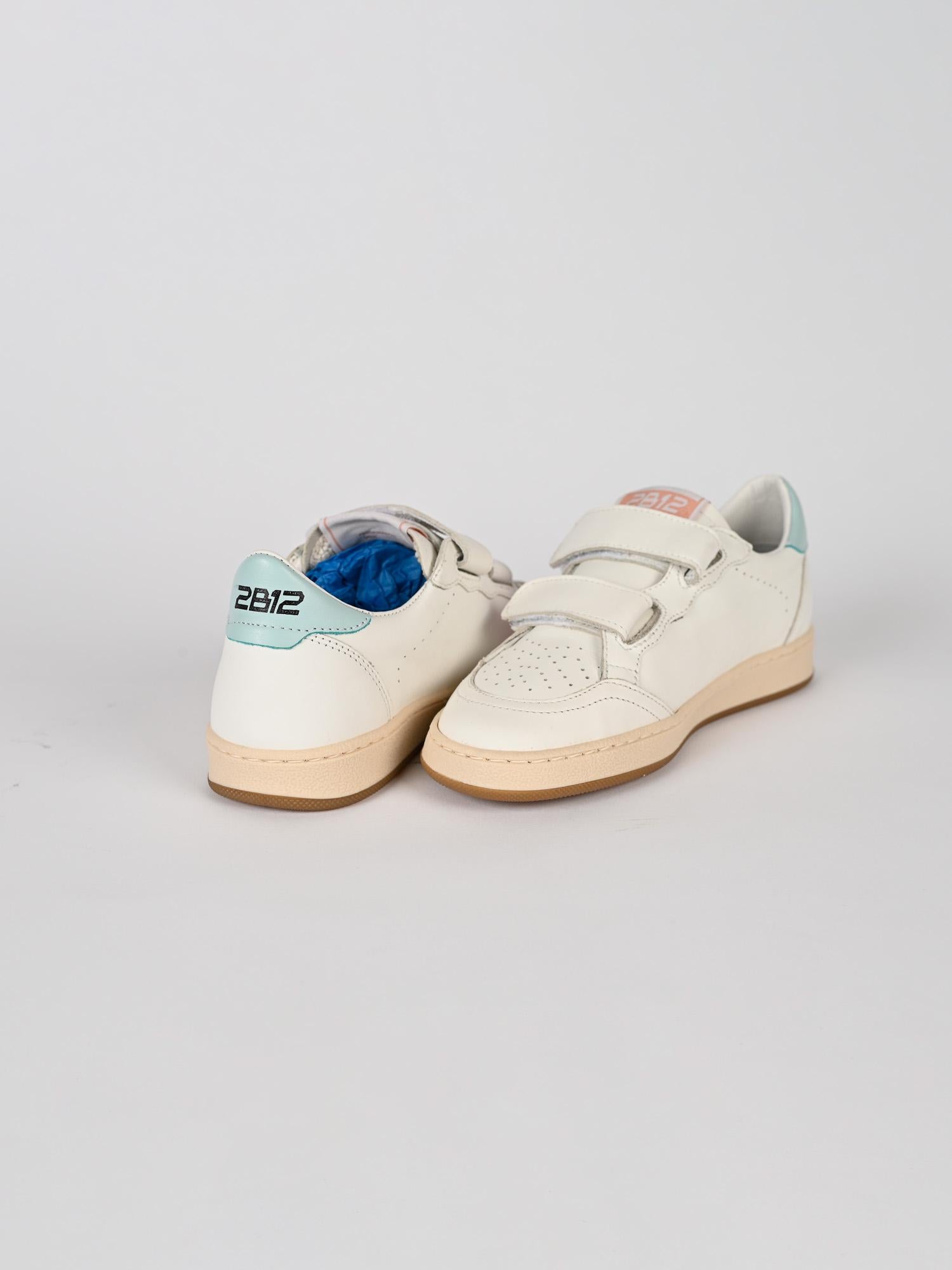 Sneakers bambina MINI PLAY bianca MINIPLAY 127 FUXIA 2B12 