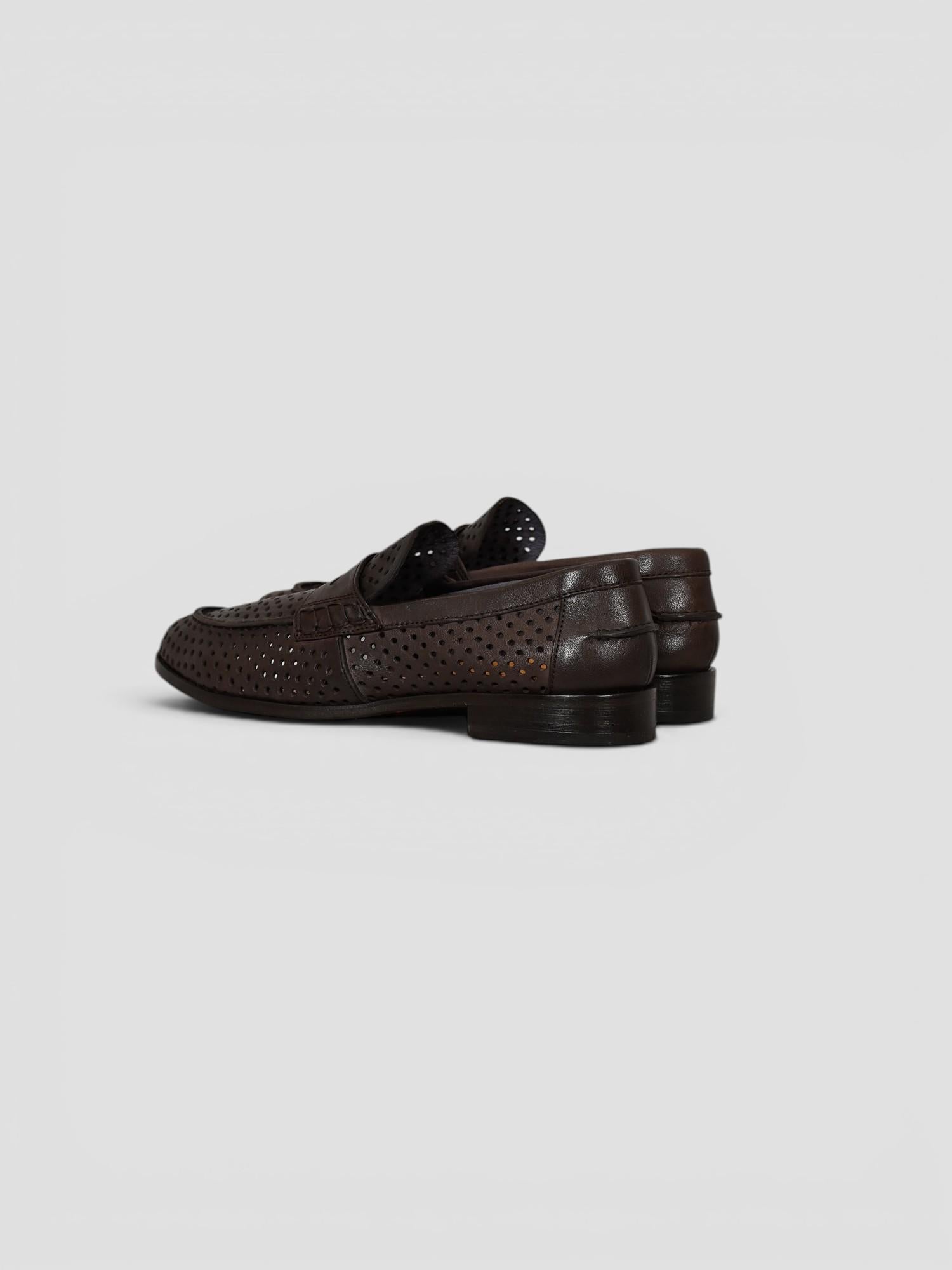 Penny loafer PAPUA MORO pelle traforata 2528/200 PAPUA JP/DAVID 