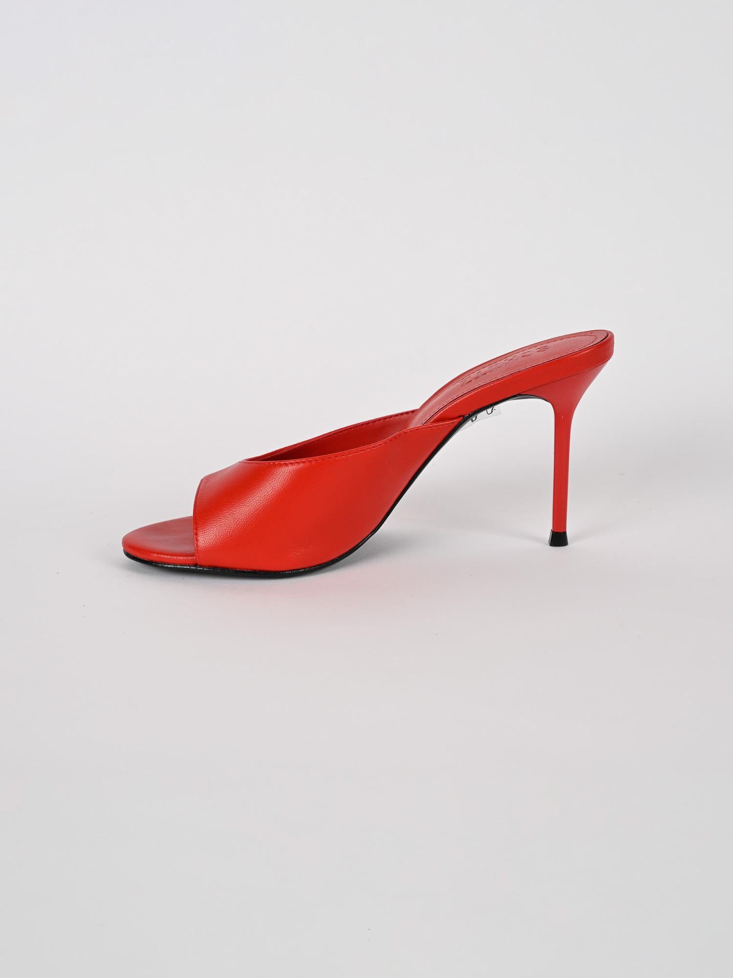 Sandalo donna rosso in pelle S220900008 RED SCHUTZ 