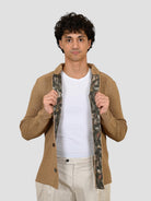 Giacca maglia JEAN BEIGE overshirt JEAN BEIGE BOB 