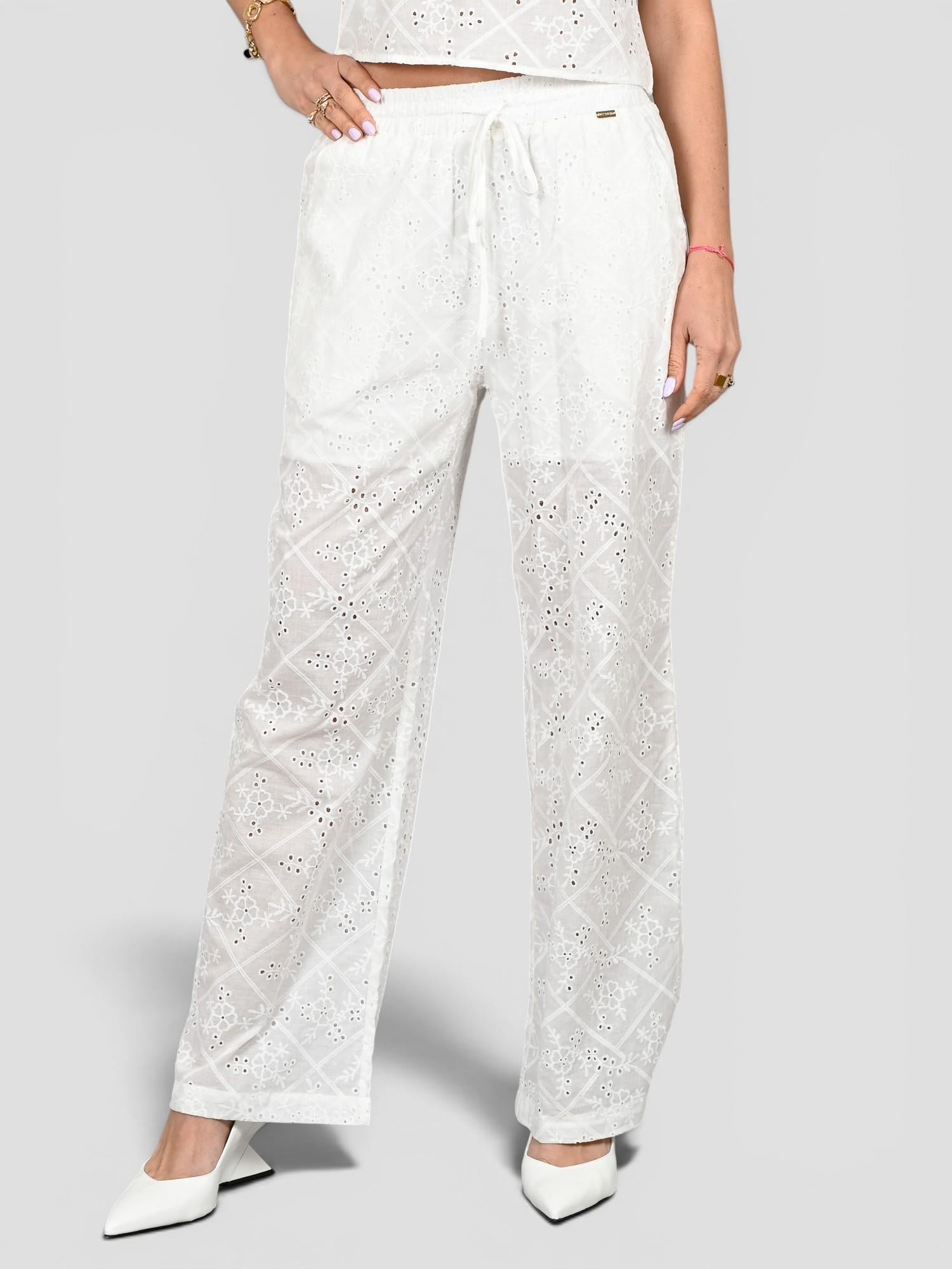 Pantalone bianco WW31504 sangallo WW31504 BIANCO WHITE WISE 