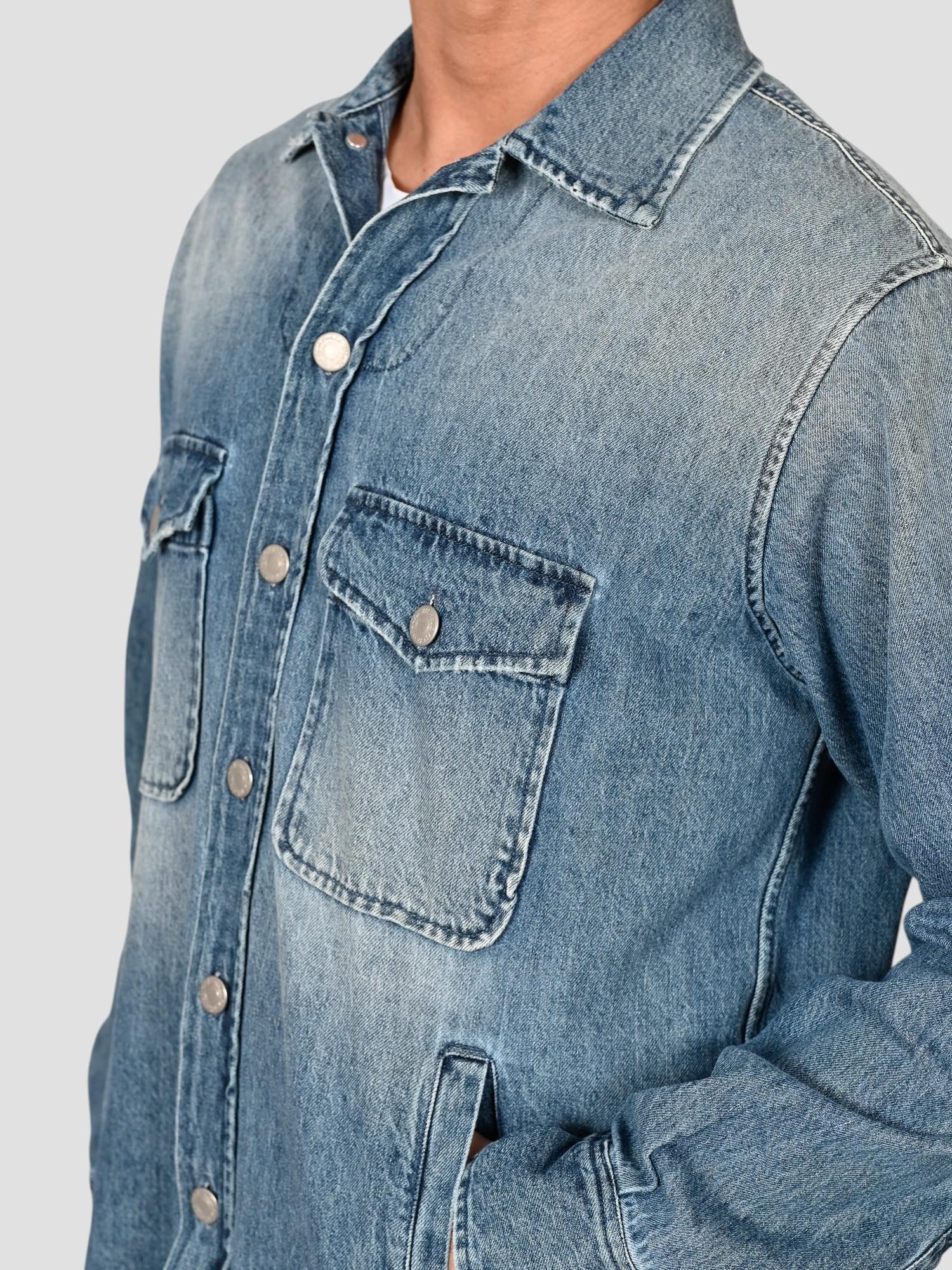 Giubbino denim SRZAMT0UZ1 overshirt SRZAMT0 UZ1 TINTORIA MATTEI 