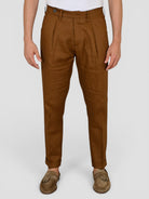 Pantalone tabacco GABRIEL LINO pence sartoriale GABRIELT95 TABACCO VANDOM 