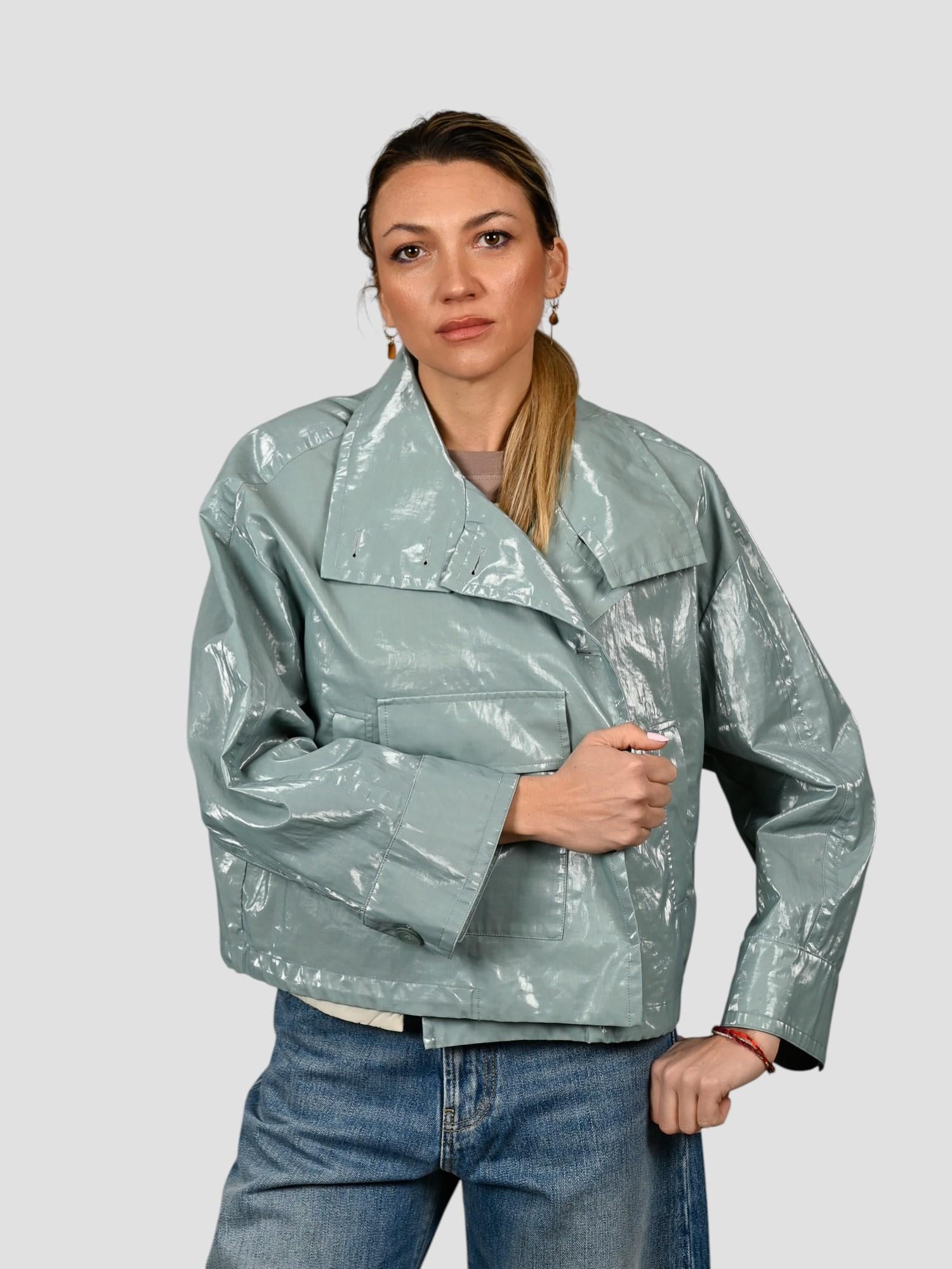 Giacca spalmata ELINA verde laguna ELINA VERDE LAGUNA DUNO 