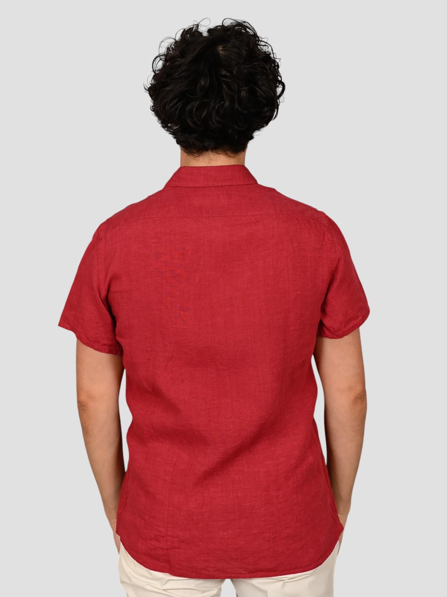 Camicia amaranto 16U4 8837 puro lino 16U48837 007 MARCUS 