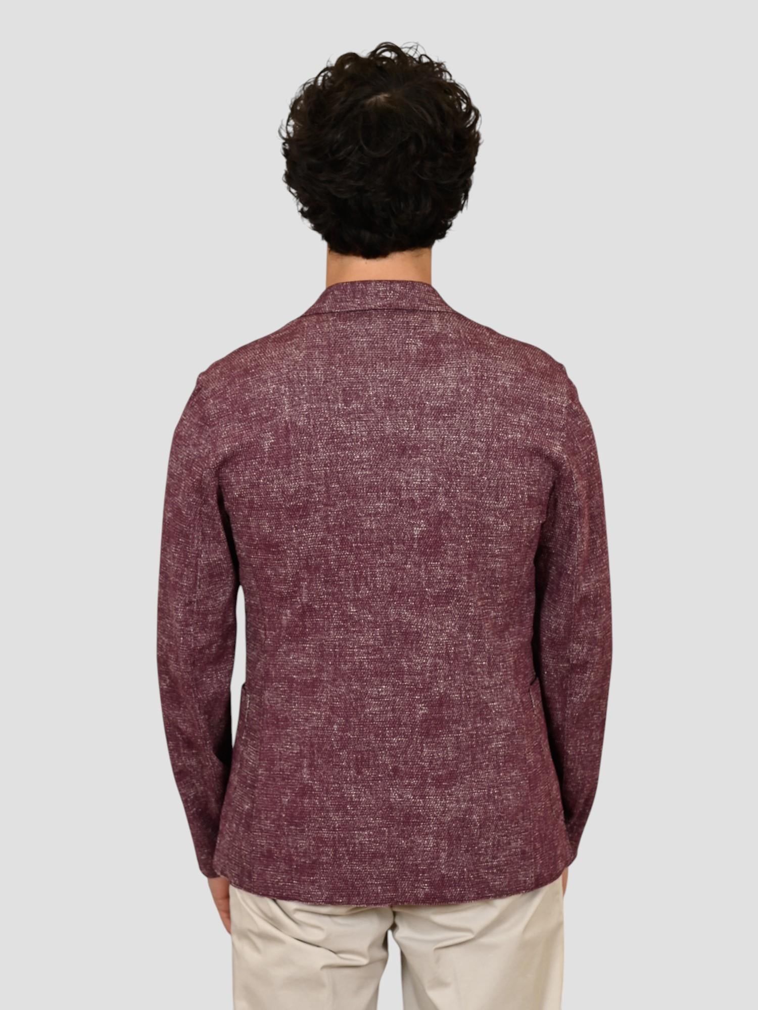 Giacca monopetto EASYX585 BORDEAUX lavorazione maglia EASYX585 BORDEAUX BOB 