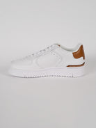 Sneaker masters court pelle bianca cuoio MASTERS CRT SK LTL WHT/TAN POLO RALPH LAUREN 