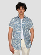 Camicia floreale TA66 8823 celeste TA668823 002 MARCUS 