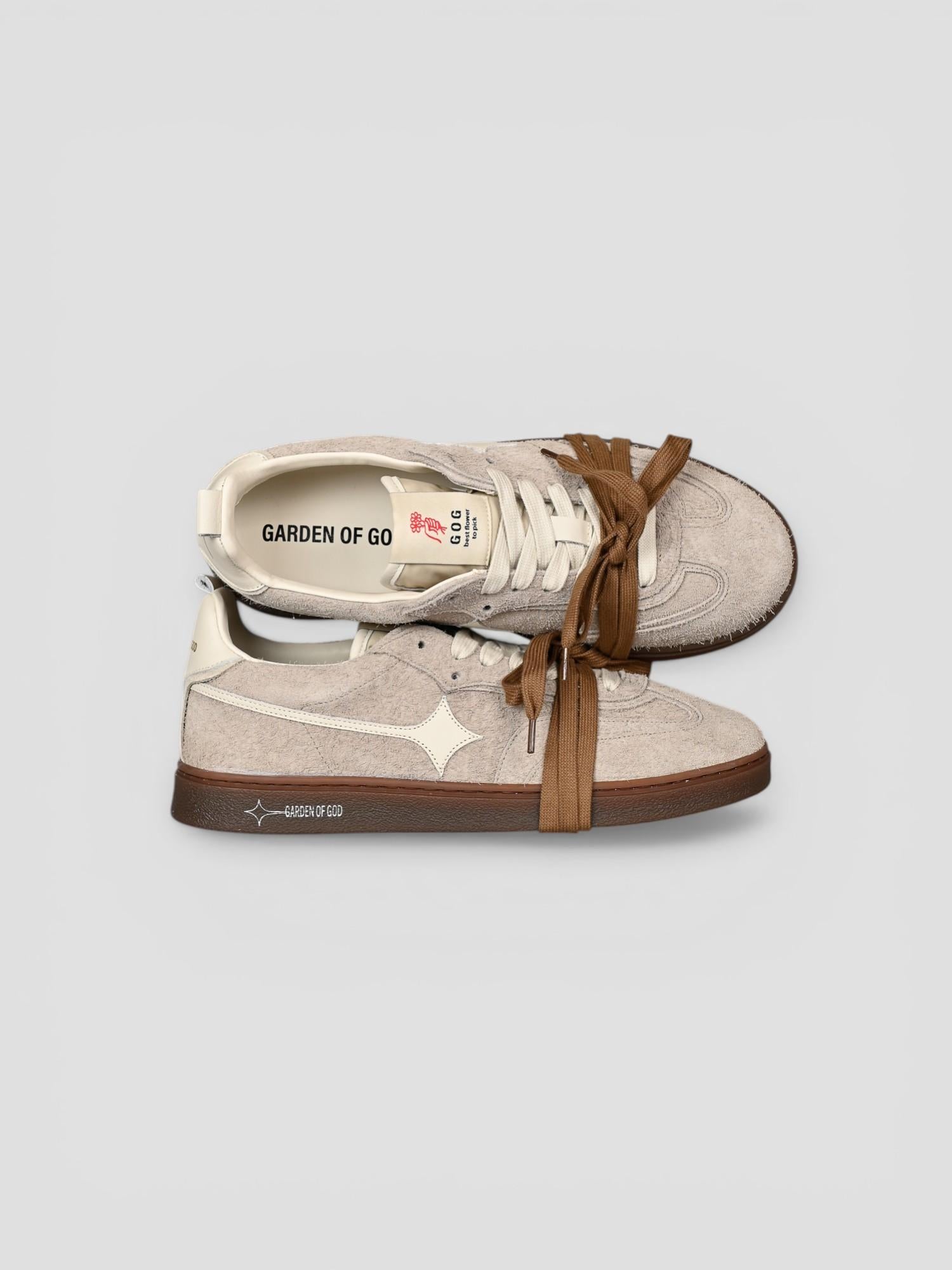 Sneakers taupe EARTH HAIRY suede EARTH SUEDE HAIRY GARDEN OF GOD 