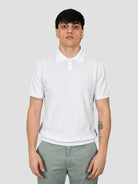 Polo basket bianco ottico WO 0861 WO 0861 0900 WOOL & CO. 