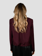 Blazer corto J093 T007 fondo balloon J093-T007 PRUGNA ISABELLE BLANCHE PARIS 