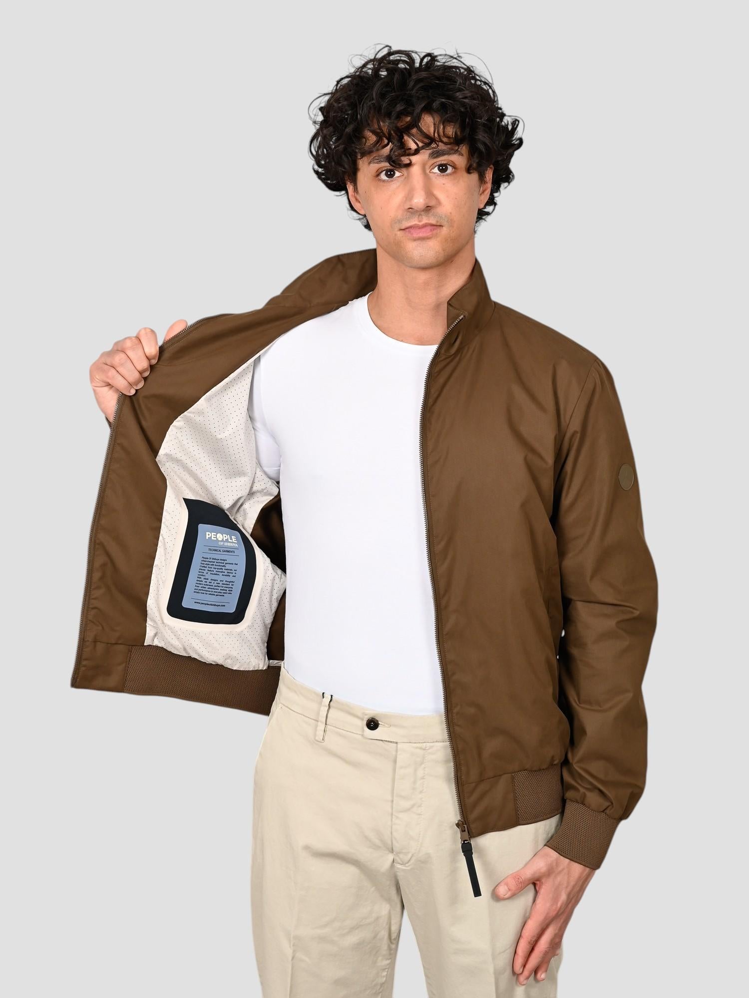 Giubbino tabacco SHIBUYA PM961 cotone spalmato SHIBUYA PM961 260 PEOPLE OF SHIBUYA 
