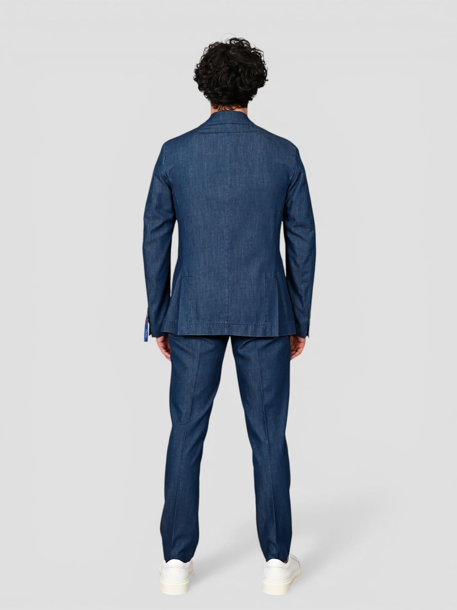 Abito denim SUIT 539 lino cotone SUIT539 DENIM BOB 