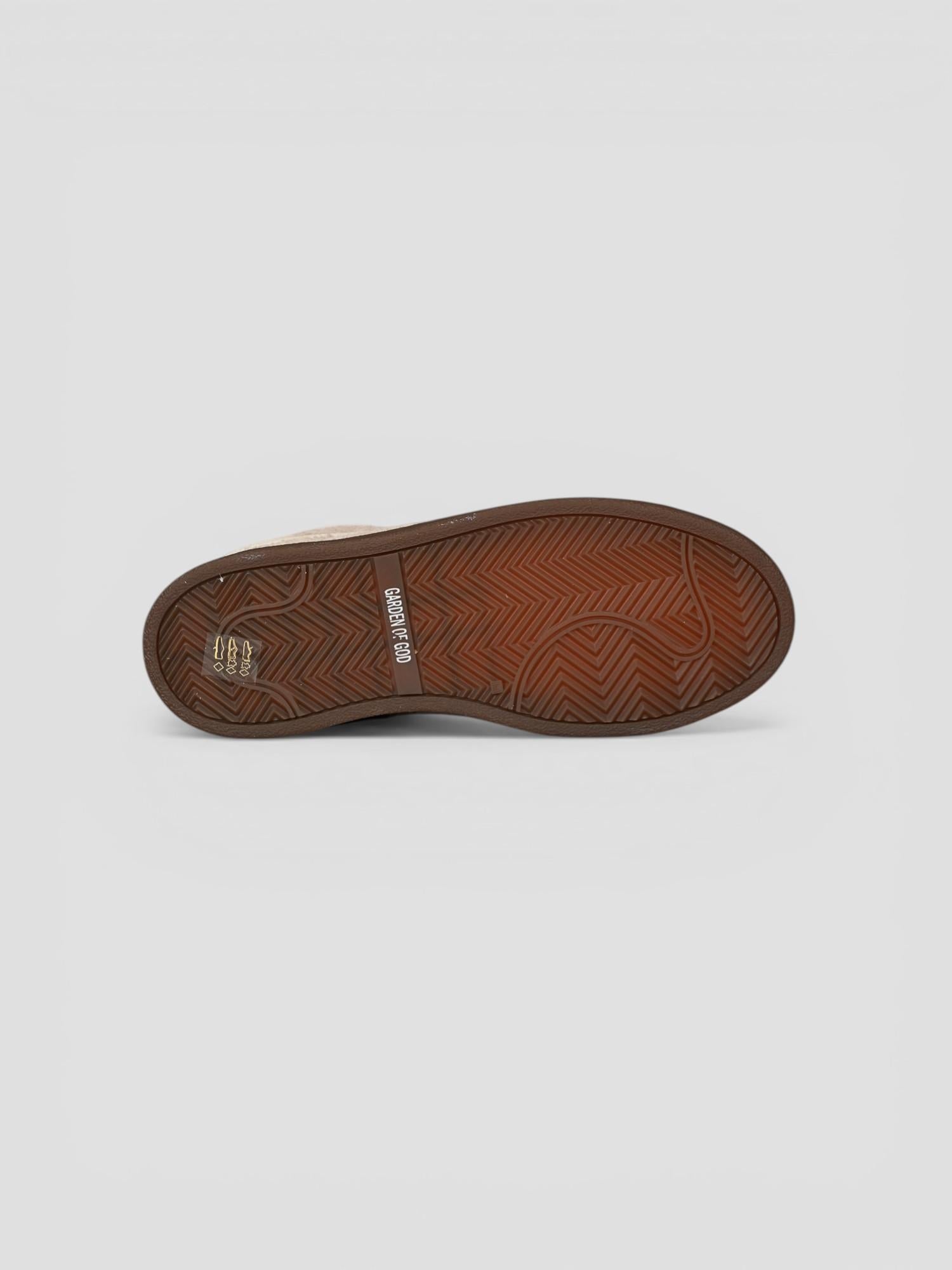 Sneakers taupe EARTH HAIRY suede EARTH SUEDE HAIRY GARDEN OF GOD 