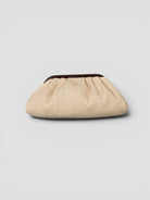 Clutch rafia artigianale con tracollina in pelle CLUTCH RAFIA ALBERTO LUTI 