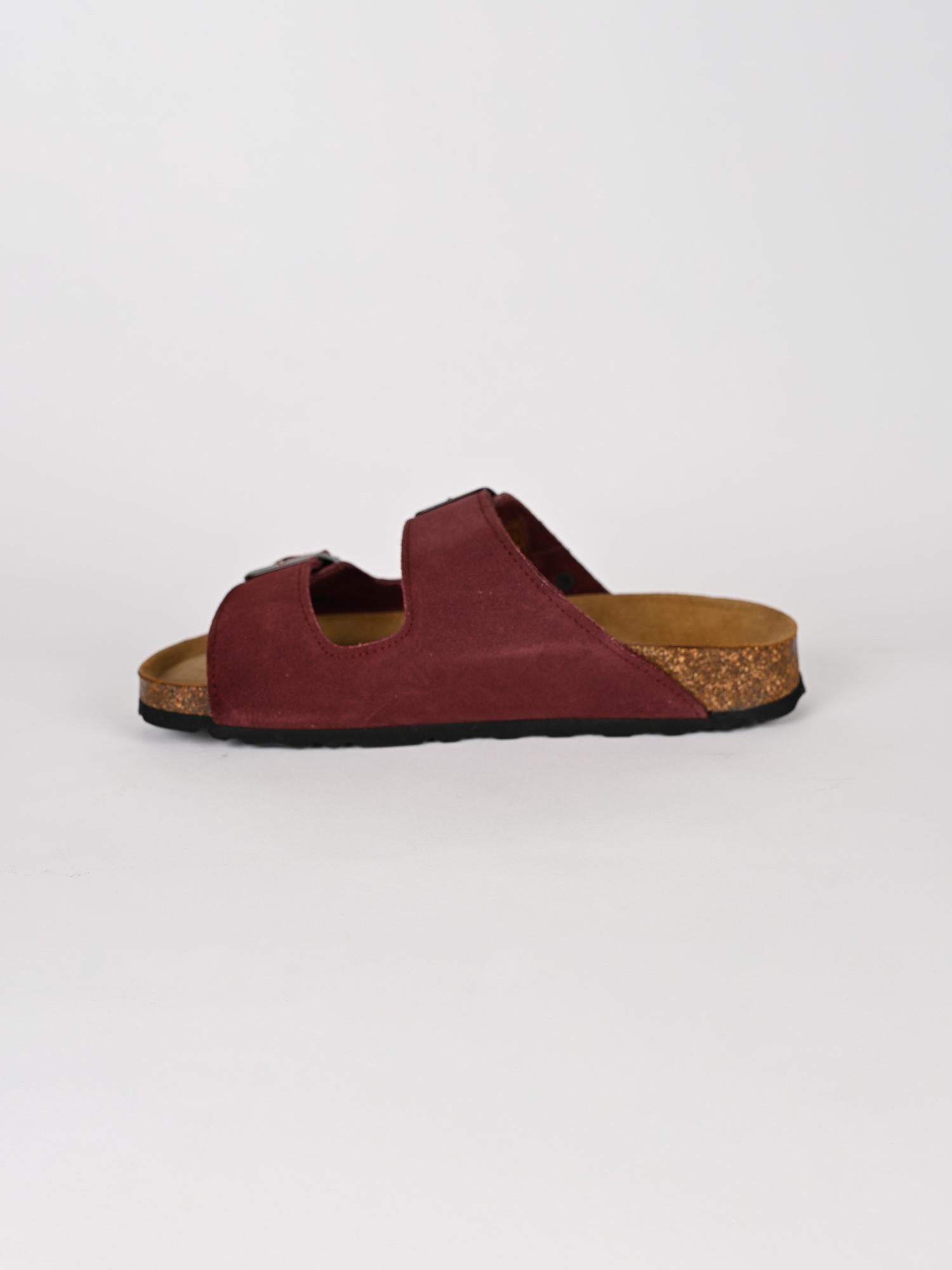 Sandalo donna AMALIA bordeaux in suede AMALIA102 BORDEAUX CUBANAS 