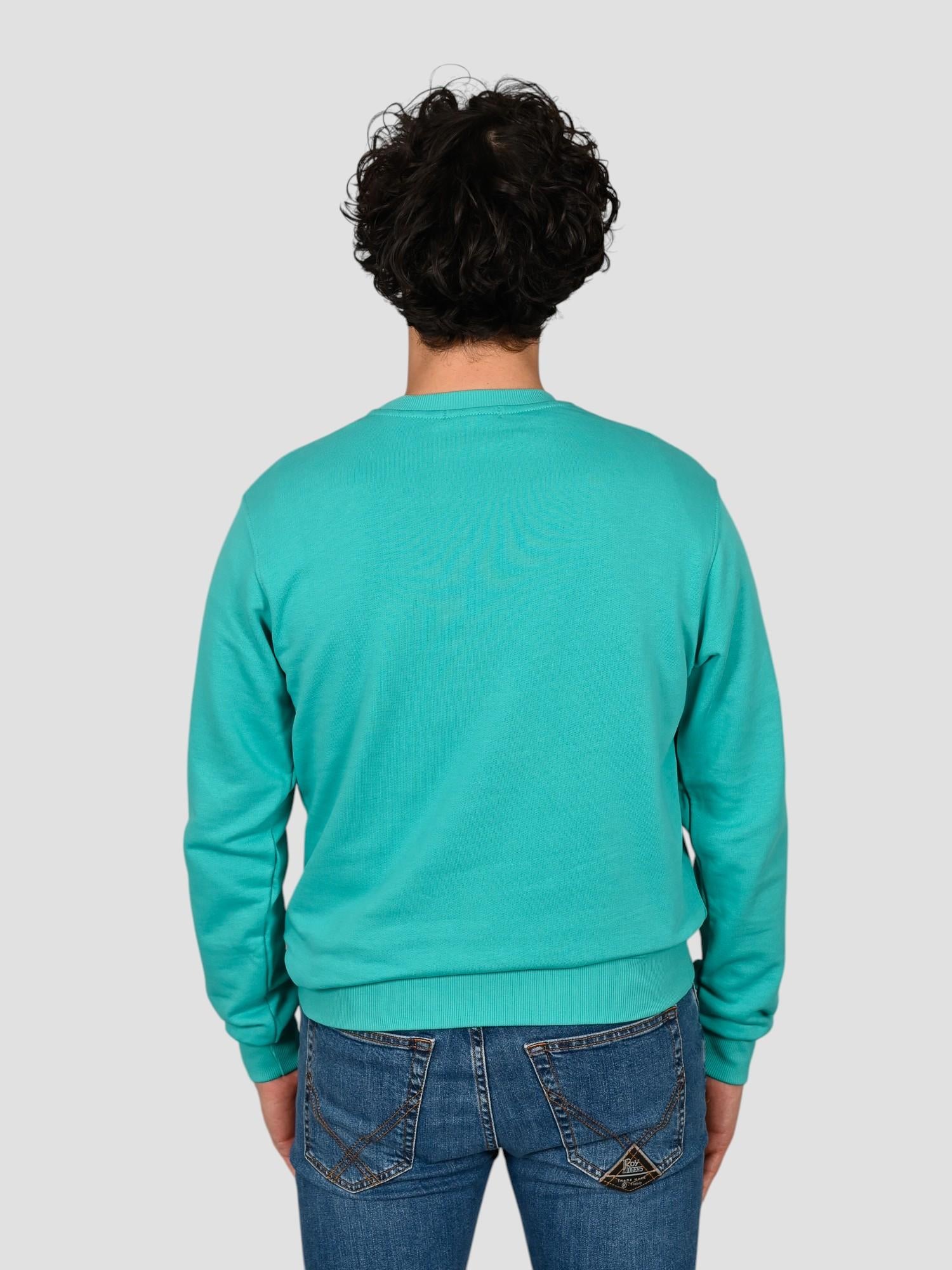 Felpa leggera A1137 VERDE gin tonic A1137 VERDE SUPERCULTURE CLOTHING 