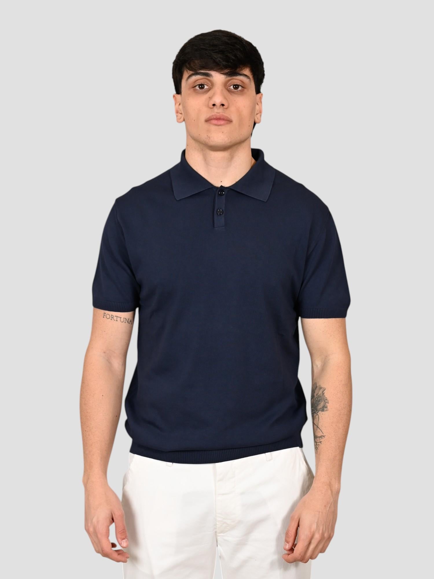 Polo blu WO 0856 WO 0856 0923 WOOL & CO. 