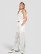 Casacca top WW31501 bianco pizzo sangallo WW31501 BIANCO WHITE WISE 