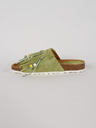 Ciabatta frange MAITE PASTEL suede menta MAITE PASTEL MENTA LAGOA 