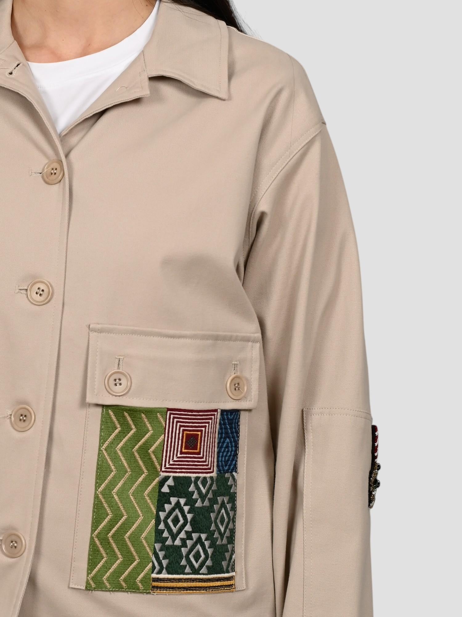 Work jacket IL VENTO E LA SETA sabbia leggera Q52J2473784 SABBIA IL VENTO E LA SETA 