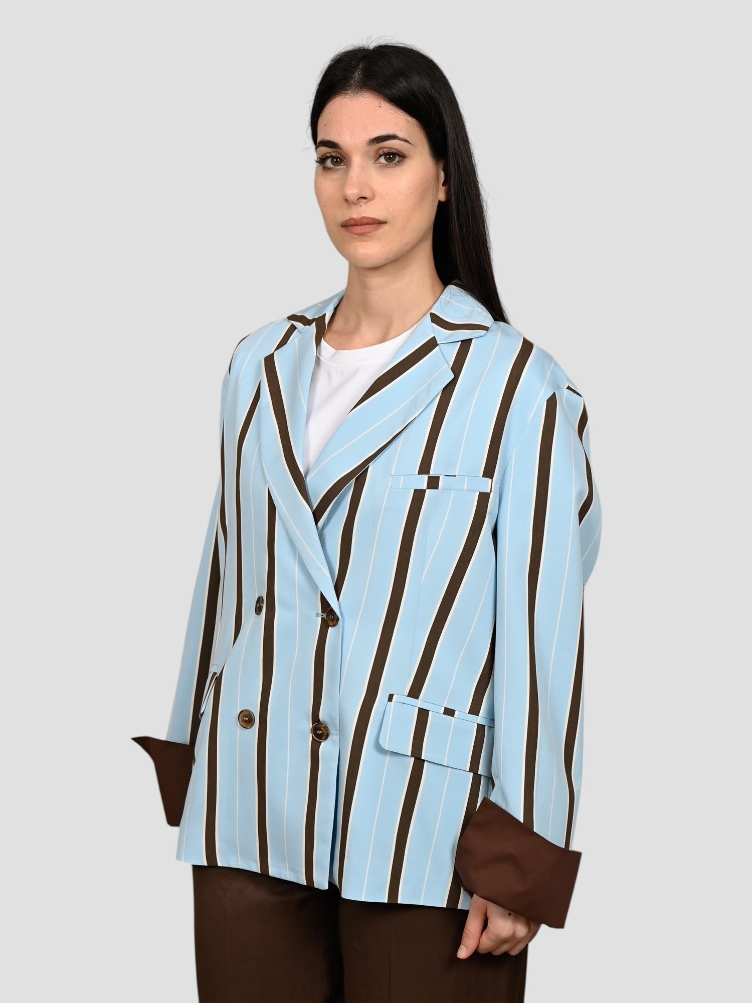 Giacca celeste 25B7381 gessata over 25B7381 RIGATA TENSIONE IN 