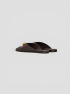 Mule pelle 8641 CHOCOLATE inserto metallico 8641 CHOCOLATE CORRIDONI MILANO 