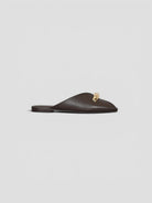 Mule pelle 8641 CHOCOLATE inserto metallico 8641 CHOCOLATE CORRIDONI MILANO 