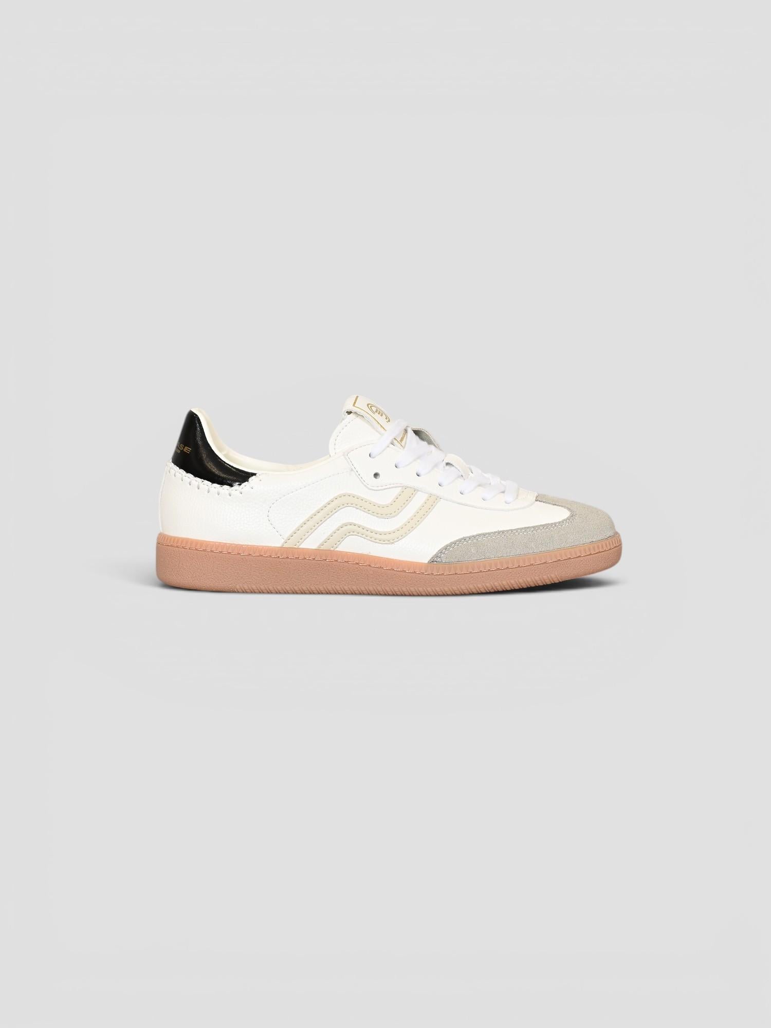 Sneakers pelle 50461 004 bianca nero 51461 004 PRIMABASE 