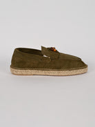 Mocassino frangia LOAFER TREBOL verde bosco suede LOAFER FRANGIA TREBOL LAGOA 