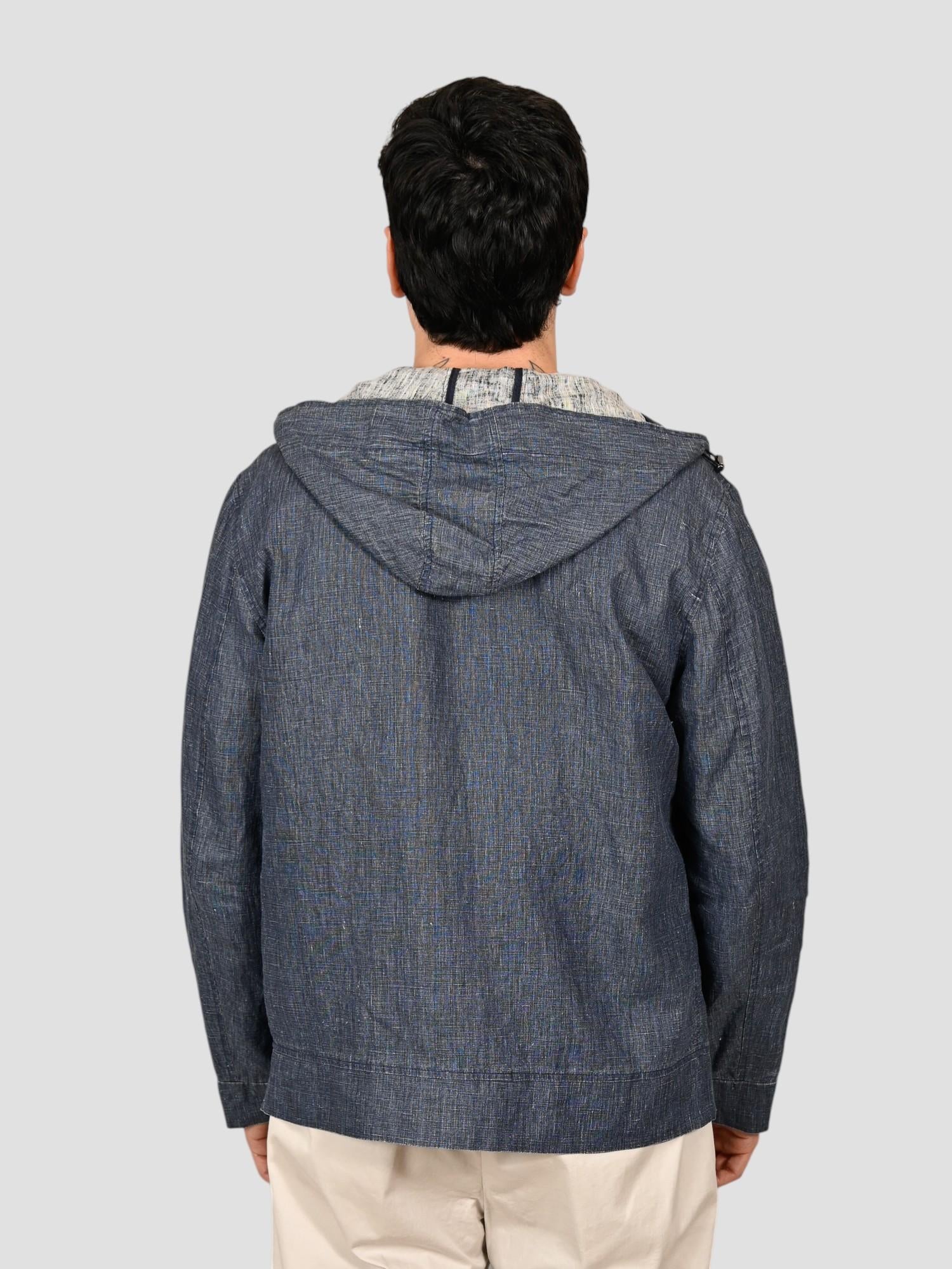 Giubbino blu MILLS 560 lino MILLS560 BLU BOB 