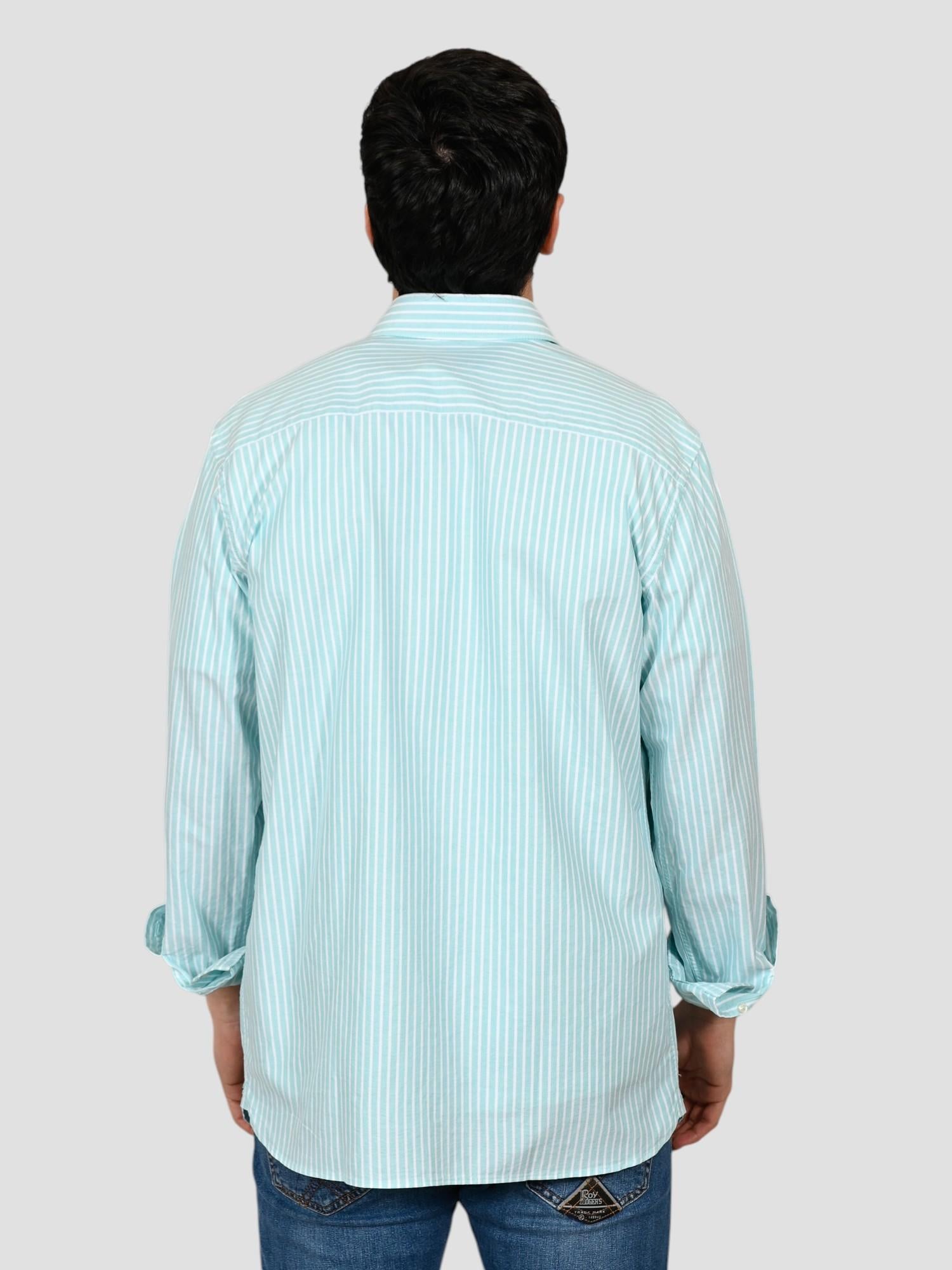 Shirt stripe green CLASSIC MAN oxford CLASSIC MAN STRIPED GREEN ROY ROGER'S 