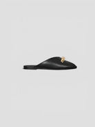 Mule pelle 8641 CHOCOLATE inserto metallico 8641 BLACK CORRIDONI MILANO 